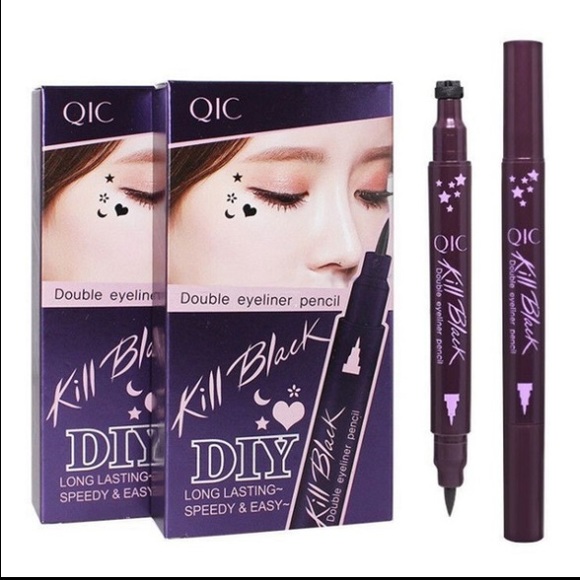 🆕 Killer Black Long Lasting Black Liner Pen and Star Stamp - Picture 4 of 6